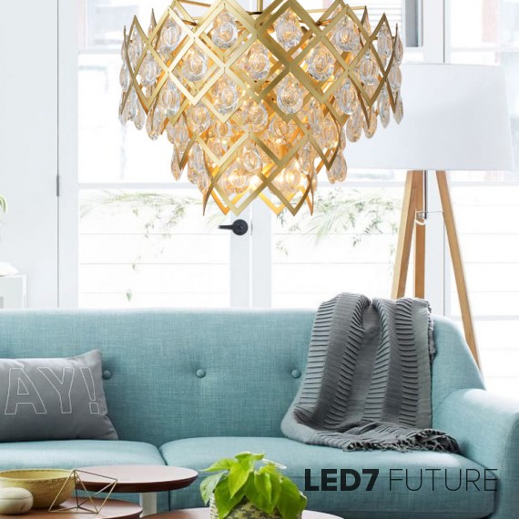 Loft Industry Modern - Cells Triangle Chandelier